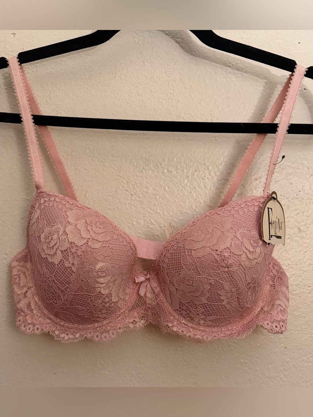 Felina Lace Underwire Bra - Pink size 38C